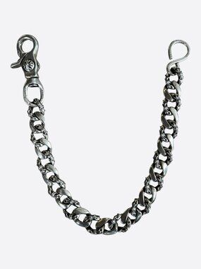 Chrome Hearts Silver Fancy Cuban Wallet Chain